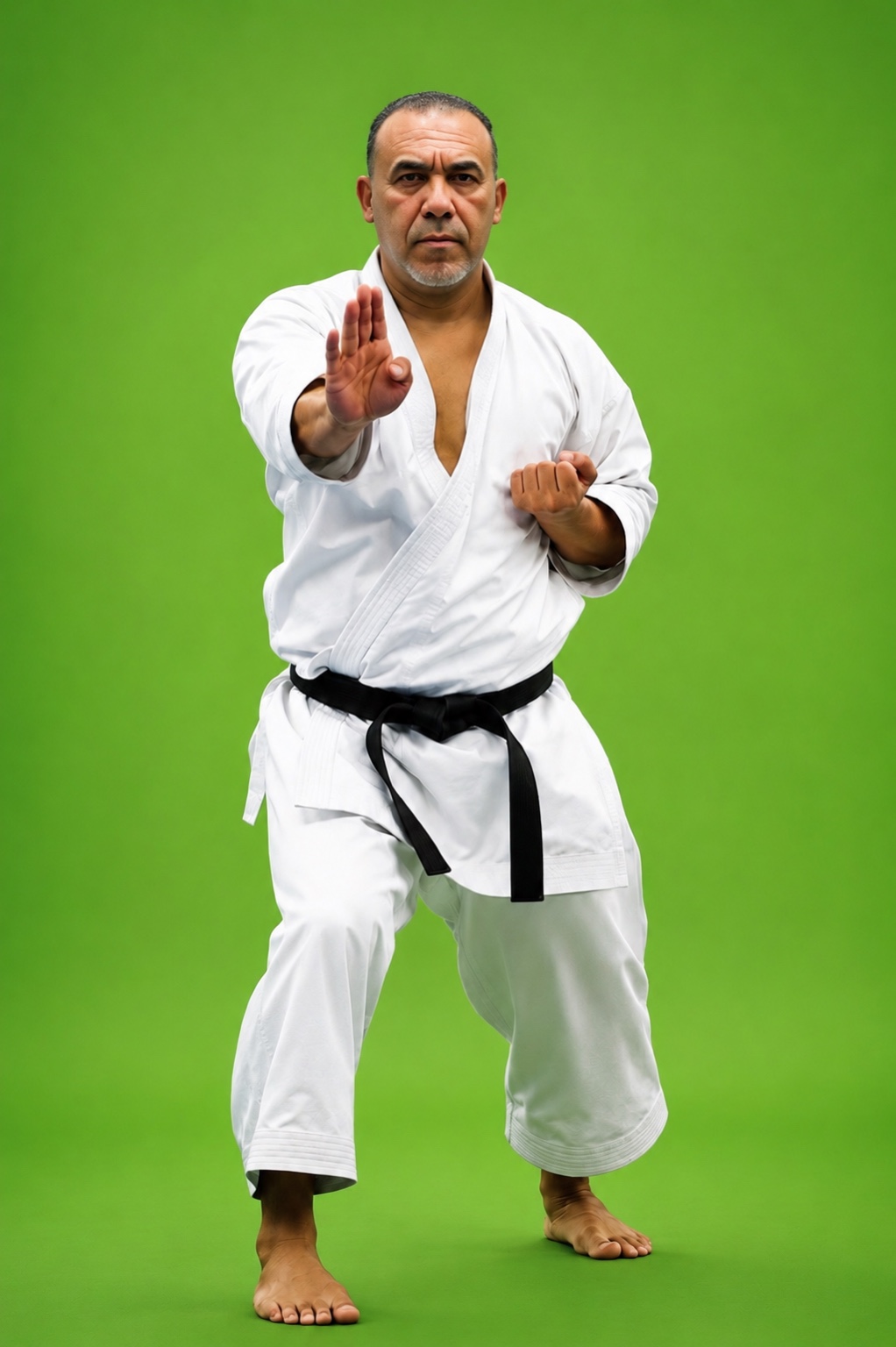 Karate studio portrait
