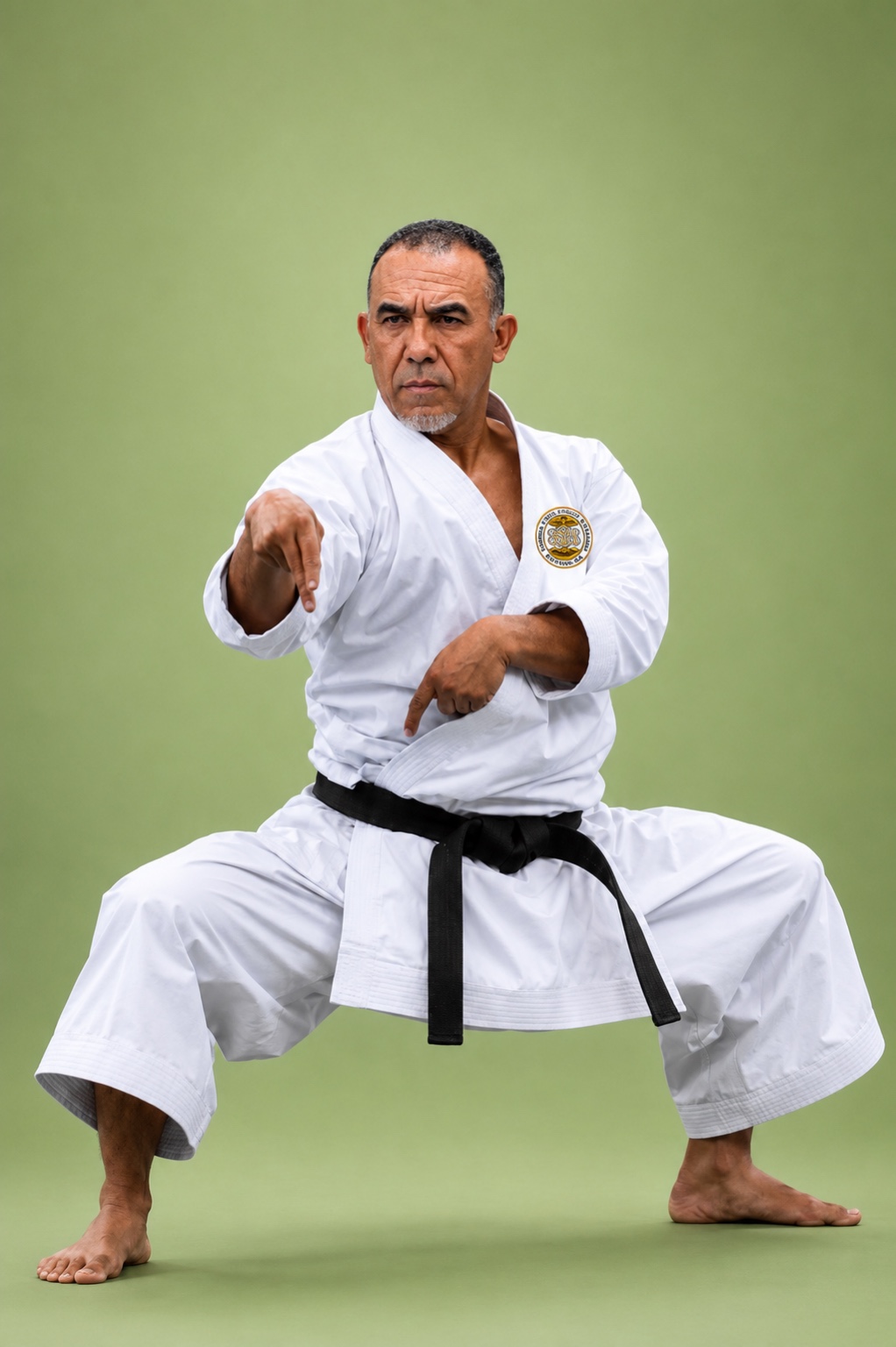 Karate studio portrait