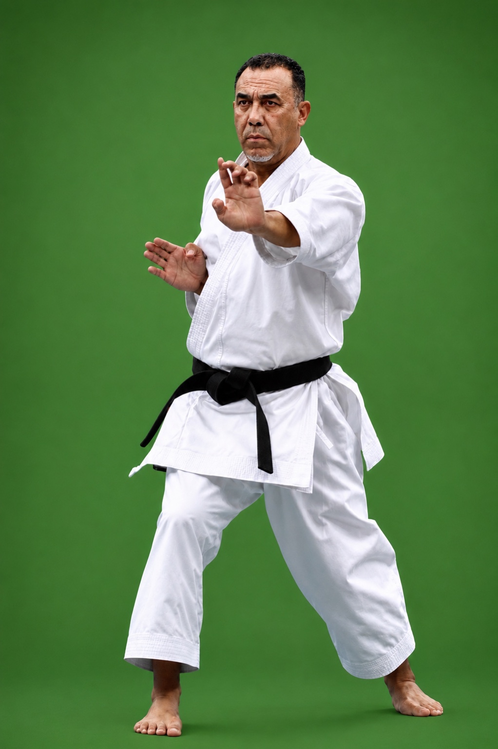 Karate studio portrait